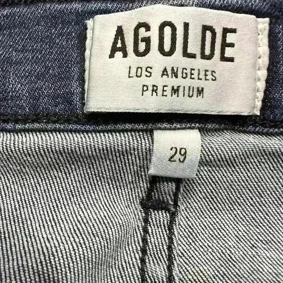 AGOLDE Sophie Hi Rise Distressed Skinny Crop Jeans - Picture 8 of 10